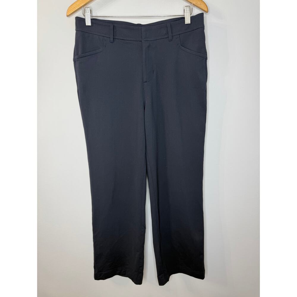Public Rec Pants Womens Blue Stretch Wide Leg Athletic Pockets Sz 30x28